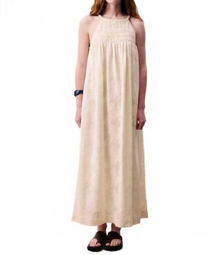 NEW FRNCH merope maxi dress in beige